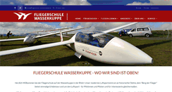 Desktop Screenshot of fliegerschule-wasserkuppe.de